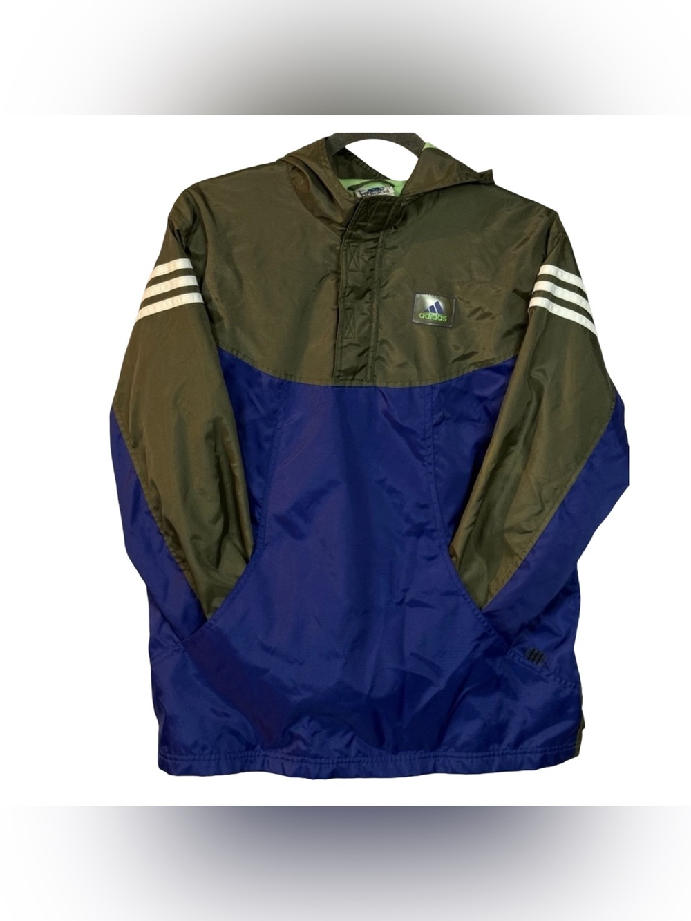 Boys Vintage Adidas Trefoil Jacket Size L (14/16) Retro 80s 90s Zip Up